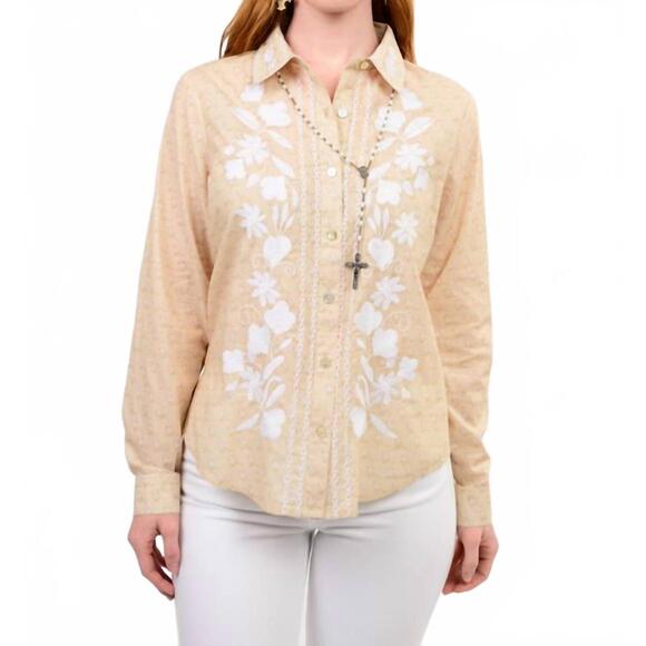 SISTER MARY Tops - NEW SISTER MARY maricela shirt in khaki